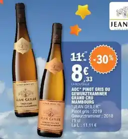 E.Leclerc Crea - aop pinot gris ou gewurztraminer grand cru offre