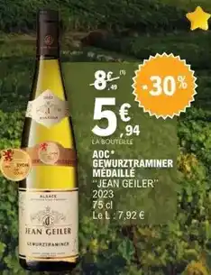 E.Leclerc Gewurztraminer - aoc medaille offre