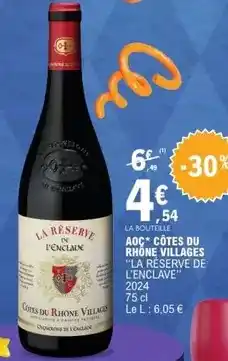 E.Leclerc Aoc - aoc côtes du rhône villages offre