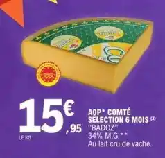E.Leclerc Aop comté selection 6 mois offre