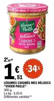 E.Leclerc Legumes cuisines mes délissecs offre