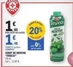 E.Leclerc E.leclerc - sirop de menthe offre