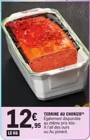 E.Leclerc Terrine au chorizo offre