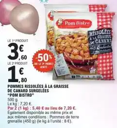 E.Leclerc Canard - pommes rissolées à la graisse de surgelées offre