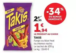 U Express Takis - chips offre