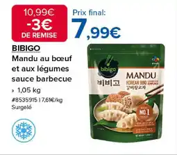Costco BIBIGO Mandu au boeuf et aux légumes sauce barbecue offre