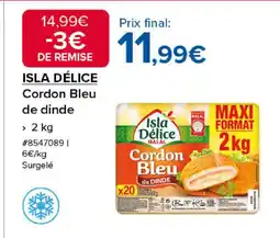 Costco ISLA DÉLICE Cordon Bleu de dinde offre