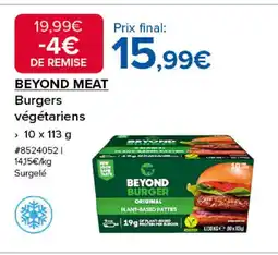 Costco BEYOND MEAT Burgers végétariens offre