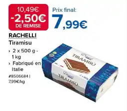 Costco RACHELLI Tiramisu offre