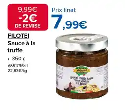 Costco FILOTEI Sauce à la truffe offre