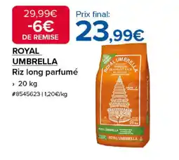 Costco ROYAL UMBRELLA Riz long parfumé offre