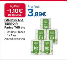 Costco FARINES DU TERROIR Farine T65 bio offre