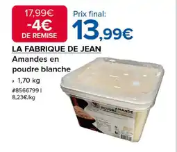 Costco LA FABRIQUE DE JEAN Amandes en poudre blanche offre