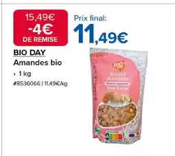 Costco BIO DAY Amandes bio offre