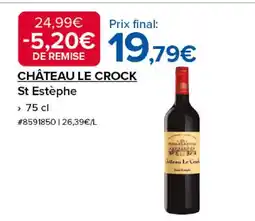 Costco CHÂTEAU LE CROCK St Estèphe offre