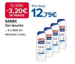Costco SANEX Gel douche offre