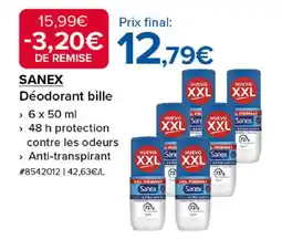 Costco SANEX Déodorant bille offre