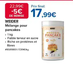 Costco WEIDER Mélange pour pancakes offre