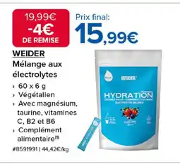 Costco WEIDER Mélange aux électrolytes offre