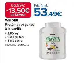 Costco WEIDER Protéines véganes à la vanille offre