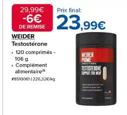 Costco WEIDER Testostérone offre