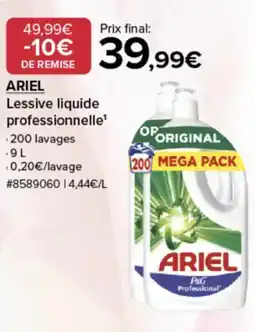 Costco ARIEL Lessive liquide professionnelle offre