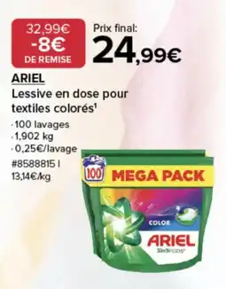 Costco ARIEL Lessive en dose pour textiles colorés offre