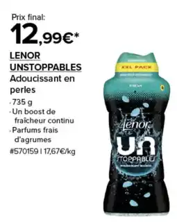 Costco LENOR UNSTOPPABLES Adoucissant en perles offre