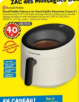 TEDi RUSSELL HOBBS Friteuse à air chaud Satisfry Panoramic Cream offre