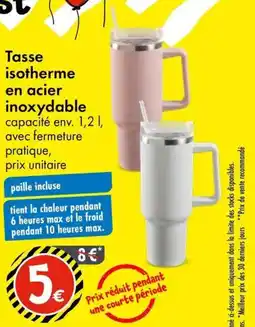 TEDi Tasse isotherme en acier inoxydable offre