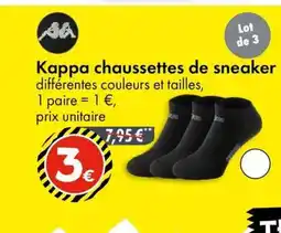 TEDi KAPPA chaussettes de sneaker offre