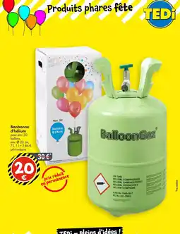 TEDi Bonbonne d'hélium offre
