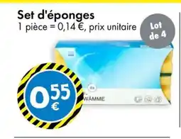 TEDi Set d'éponges offre