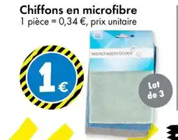 TEDi Chiffons en microfibre offre