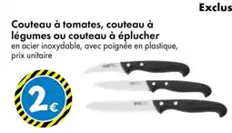 TEDi Couteau à tomates, couteau à légumes ou couteau à éplucher offre