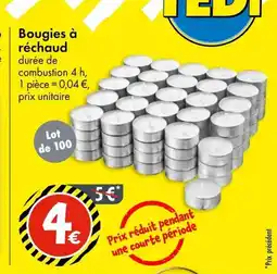 TEDi Bougies à réchaud offre