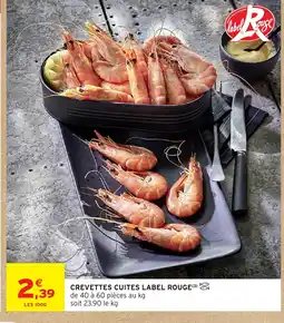 Intermarché Express Crevettes cuites label rouge offre