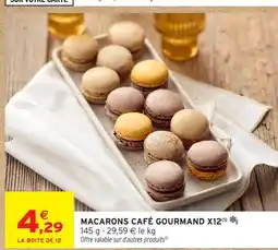 Intermarché Express Macarons café gourmand x12 offre