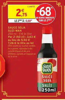 Intermarché Express SUZI WAN Sauce soja offre