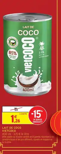 Intermarché Express VIETCOCO Lait de coco offre