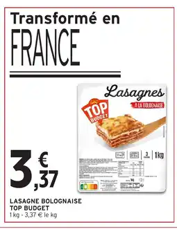 Intermarché Express TOP BUDGET Lasagne bolognaise offre