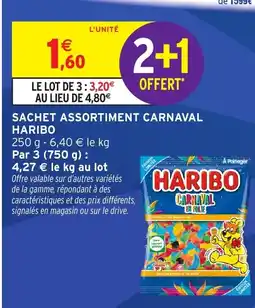 Intermarché Express HARIBO Sachet assortiment carnaval offre