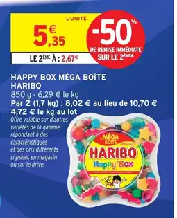 Intermarché Express HARIBO Happy box méga boîte offre