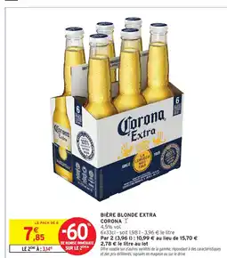 Intermarché Express CORONA Bière blonde extra offre