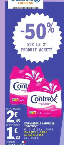 E.Leclerc Express CONTREX Eau minérale naturelle offre