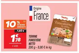 Netto NETTO Terrine forestière offre