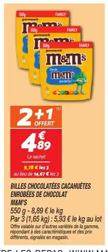 Netto M&M'S Billes chocolatées cacahuètes enrobées de chocolat offre