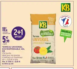 Intermarché Hyper KB Terreau universel eco responsable offre