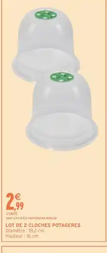 Intermarché Hyper Lot de 2 cloches potageres offre