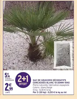 Intermarché Hyper Sac de graviers décoratifs concassés blanc 10-20mm offre